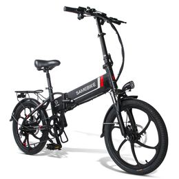 [Stock USA UE] Samebike 20LVXD30 Bicicletta elettrica pieghevole per ciclomotore intelligente 350 W Pneumatico da 20 pollici Batteria da 10 Ah