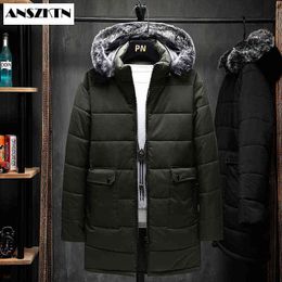 2020 New Clothing Winter Down Jacket Men Business Long Thick Winter Warm Coat Men Solid Fashion waterproof Long Coat for Man Y1103