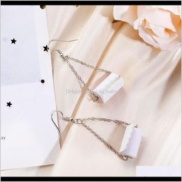 & Chandelier Jewellery Creative Personalised Dangle Simple 3D Tissue Leather Roll Novelty Funny Paper Towel Earrings For Drop Delivery 2021 Uf