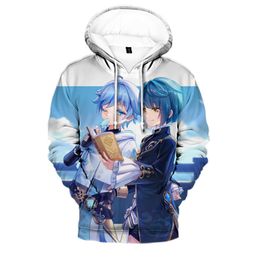 be well received Genshin Impact 3D Men/Women Hoodies Cartoon Boys/girls 3D Casual Hoodie Spring Autumn Oversized Pullovers Y0901