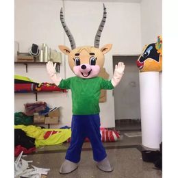 Halloween Antelope Mascot Costume Cartoon Animal Anime theme character Christmas Carnival Party Fancy Costumes Adults Size Outdoor Outfit