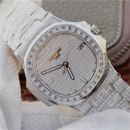 DM 5719/1G-001 diamond watchmens watches 40mm 324SC automatic mechanical movement sapphire mirror mens watches Wristwatches