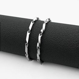 Link, Chain Mens Stainless Steel Bracelet Titanium Melon Seed Fashion Punk Hip Hop Jewellery