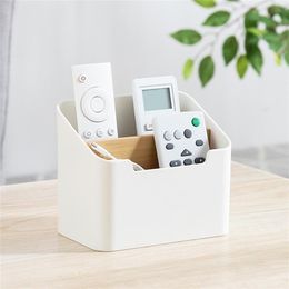 Remote Control Cosmetic Organiser Storage Box Table Desk Holder Organiser For Home Living Room Office 210315