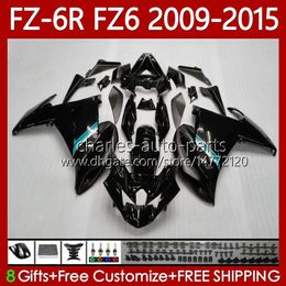 OEM Bodys For YAMAHA FZ 6R 6N 6 Cyan black FZ6 R N 600 FZ-6R 2009-2015 Bodywork 103No.165 FZ600 FZ6R FZ6N 2009 2010 2011 2012 2013 2014 2015 FZ-6N 09 10 11 12 13 14 15 Fairing