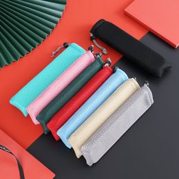 Portable Drawstring Tableware Bag Straws Bag Kitchen Accessories Students Household Utensils Dinnerware Storage Bag Wholesale LX3591