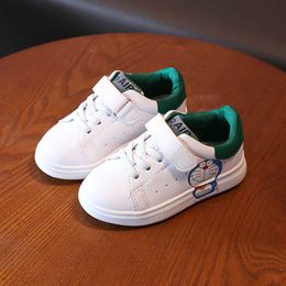 Kids Pu Leather Shoes Boys Sneakers Buckle Strap 2021 Autumn Child Fashion Casual Sport Walk Shoe Girls FootWear Size 26-36 G1025