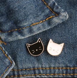 Hot Cartoon Cute Cat Animal Enamel Brooch Pin Badge Decorative Jewelry Style Brooches For Women Gift T353