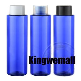 250MLScrew Cap Bottle,Blue Plastic Lotion Sub-bottling With Double Layer Lid,Empty Cosmetic Container,300PCS/LOT