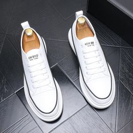 Plain Thick Face Versatile Autumn Sole Leisure Simple Board Shoes Young Breathable Korean Fashion Zapatos Hombre C2 610 790