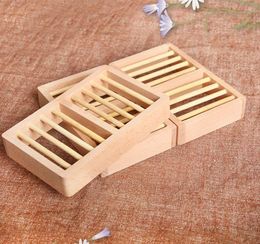 Natural Wood Soap Dish Bathroom Soap Tray Handmade Wooden Soap Box SN5175