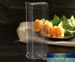 30pcs 6*6*20cm clear plastic pvc box packing boxes for gifts/chocolate/candy/cosmetic/crafts square transparent pvc Box