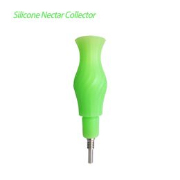 -WaxMAID 5,3 cm Rauchzusammenschluss NECTAR-Kollektor mit einer Titan-Spitze-Mini-Öl-Rigs-Silikon-Wasserpfeife für den Einzelhandel