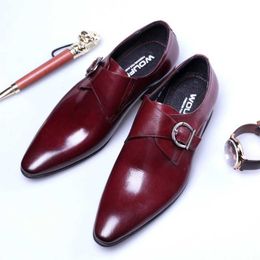 Shoes Designer Formal Monk Strap Men Oxford Shoes For Men Italian Mens Dress Shoes Calzado Hombre Erkek Ayakkabi Sapato Masculino