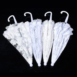 Fans & Parasols Lace Parasol Umbrella Bride Wedding Fashion Decoration Vintage Floral Embroidery For Tea Party Cosplay243C