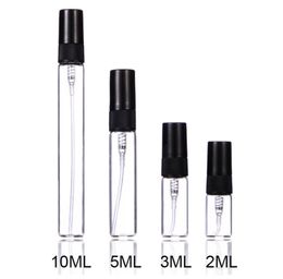2ml 3ml 5ml 10ml Spray Bottle Perfume Empty Glass Vials Reusable Aromatherapy Fine Mist Atomizer Cosmetic