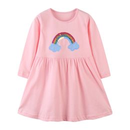 Little maven kids girls fashion brand autumn baby girls clothes draped dress Cotton pockets toddler girl dresses S0507 210317