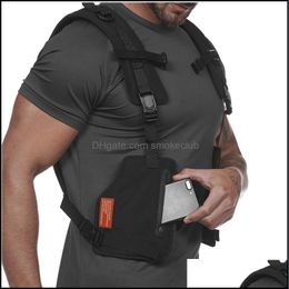 & Outdoors Outdoor Bags Tactical Chest Rig Vest Streetwear Hip Hop Running Cycling Men Harness Sports Fitness Waist Pack Bag Drop Delivery 2