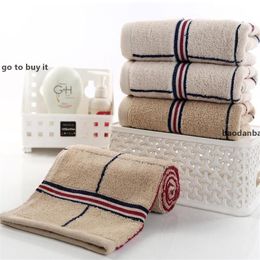 Creative Stripe Unisex Cotton Towels Fashion Absorbent Men Women Bath Towel High Grade Quick Dry Hair Towels 2 Colors 01 . 13