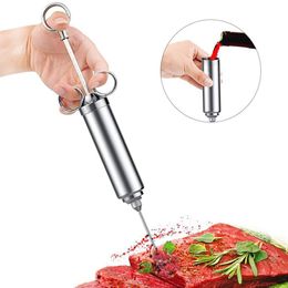 Stainless steel sauce kitchen turkey needle seasoning syringe needle three barbecue tool