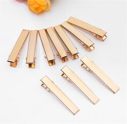 Alligator Hair Clips rectangle Metal Flat Hair Clips Barrette for Resin Molds Duckbill Hair Clips DIY Accessories for Resin Art Crafts