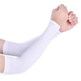Men Women Arm Summer Sleeves Sun UV Protection outdoor Drive Sport Travel White Black Arms Cover 1 Pair