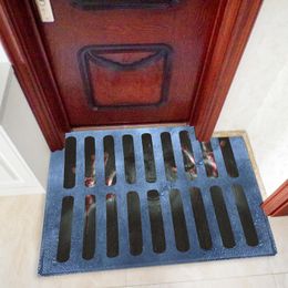under floor UK - Carpets Halloween Sewer Doormat For Entrance Door Mat Evil Under Cover Soft Non-slip Home Floor