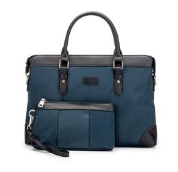 2 pic Men's Laptop Bags Large Capacity Single Shoulder Bag Fashion handbag women Business Men Briefcase 15"