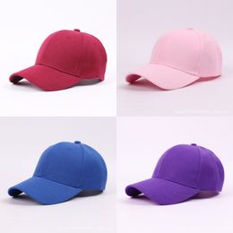 Baseball Cap Classic Adjustable Plain Hat Men Women Unisex 285 X2