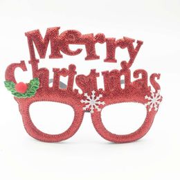 Cute Merry Christmas Santa Snowman Tree Glasses Funny Party Masks Accessories Ornaments Decoration Fashion Kids Photo props Gift HY0051