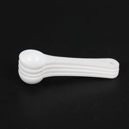 1500pcs 1g Professional Plastic 1 Gram Scoops/Spoons For Food/Milk/Washing Powder/Medcine White Measuring Spoons DH5856