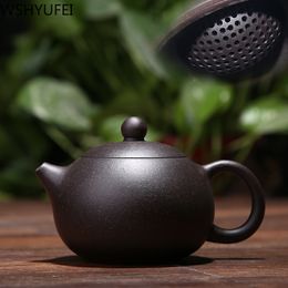 Authentic new tea pot purple clay xi shi pot handmade ore beauty kettle suit chinese puer black tea set Customised gift 150ml