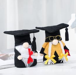 Graduation Season Decoration Ornaments Plush Faceless Doll Gift for school Party Ornament student gifts
