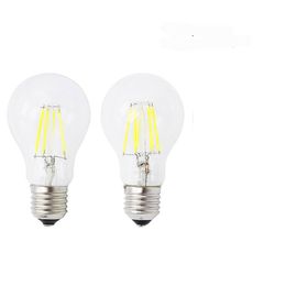 2021 Dimmable LED Ampuller Filament Ampul 4W 8W 12W 16W Yüksek Güçlü Cam Küre Ampulü 110V 220V 240V Retro LED Edison Lamba Mum Işıkları