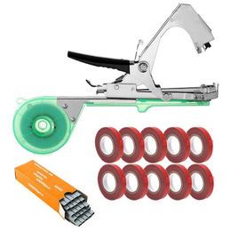 Other Garden Supplies Tying Machine Plant Tapetool Tapper And 10 Rolls Tape Set For Vegetable Grape Tomato Cucumber Pepper Flower