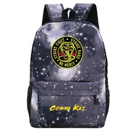 Backpack Cobra Kai School Teen Boys Girls Bags Backpacks Student's Travel Fashion Kids Back Pack Nylon Schoolbag