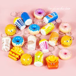 Kawaii Squishy Toys Rilakkuma Coffee Food Soft Squishies Cute Phone Straps Bag Charms Slow Rising Decompression Jumbo Buns Toy