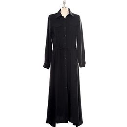 Black Mourning Shirt Maxi Dress korean ladies Summer formal Dresses for women 210602