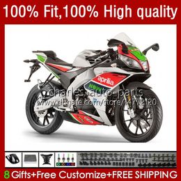 Silvery Red Injection Mould Body For Aprilia RSV4 RSV1000R RSV 1000 RSV-1000 R 16-19 Bodywork 40No.2 RSV1000 R RR 16 17 18 19 RSV1000RR 2016 2017 2018 2019 OEM Fairing