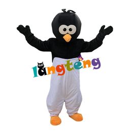 Mascot Costumes811 Black White Crow Bird Fancy Dress Mascot Costumes Adult Cartoon