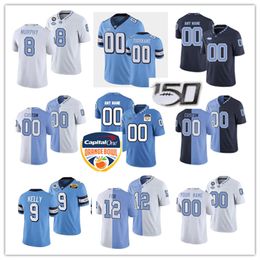 NCAA Custom North Carolina Tar Heels Football Jersey 22 Charlie Justice50 Art Weiner 99 George Barclay 87 Paul Severin 64 Jonathan Cooper 20 Amos Lawrence Irv Holdash