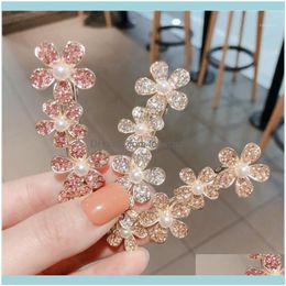& Tools Productsadult Women Zircon Barrettes Hairpins Hair Clips Flower Fashion Korean Lady Girl Head Wear Aessories Wholesale Gifts Party1