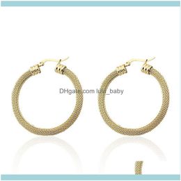 Jewelryfashion Jewellery Stainless Steel Stranded Wire Mesh Earrings Womens Party Wedding Gift Wholesale E-613 Hoop & Hie Drop Delivery 2021 T