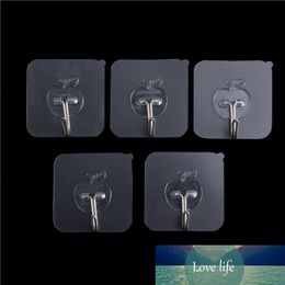 5pcs/set strong transparent suction cup sucker wall hooks hanger for bathroom accessories