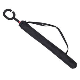 Hands Free Inverted Folding Umbrella Windproof C-hook Umbrella Double Layer Inverted Umbrellas Ha jllxVN