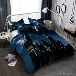 Classic Potter Novel Film 3D Cartoon Printed Duvet Cover Set Twin Full Queen King Size Bedding Set Bed Linens for Boys and Girls C0223