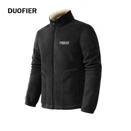 Brand Spring Autumn Casual Fleece Jacket Men Fashion Slim Fit Stand Collar Zipper Coat Men's Thick Warm Jacket Mens 4XL 210603