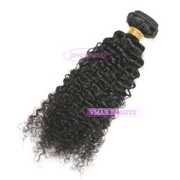 VMAE Human Hair Weaves Natural Color #1B Indian 3C Top Quality 100% Unprocessed Soft Virgin Remy Bundles