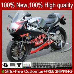 Fairings +Tank cover For Aprilia RSV250RR RS-250 RSV250 RS RSV 250 RSV-250 98-03 23No.23 RS250 RR 1998 1999 2000 2001 2002 2003 RS250R Flat Silvery 98 99 00 01 02 03 Bodys Kit