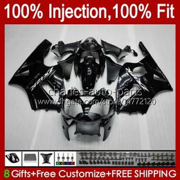 Injection Mould Fairings For KAWASAKI NINJA ZX1200 C ZX 1200 12R 1200CC ZX 12 R 1200 CC 00-01 Bodywork 2No.1 ZX1200C ZX12R 00 01 ZX-12R 2000 2001 OEM Body Kit glossy black